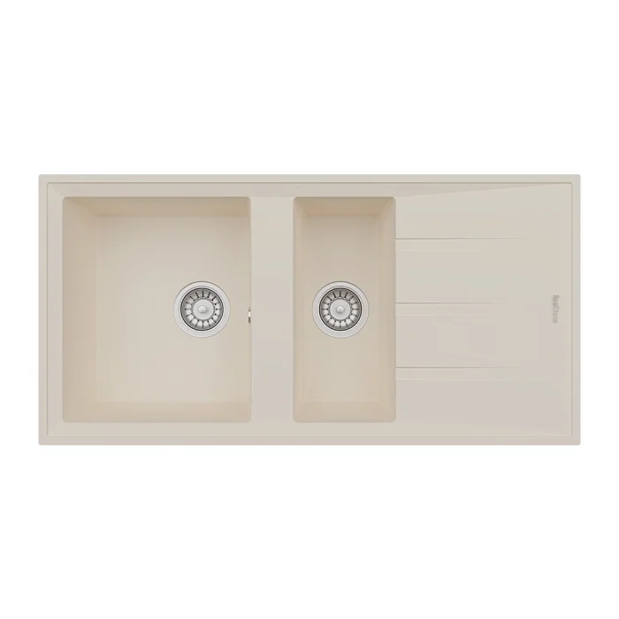 P013 1.5 Gözlü Damlalıklı Granit Eviye 1000 x 500