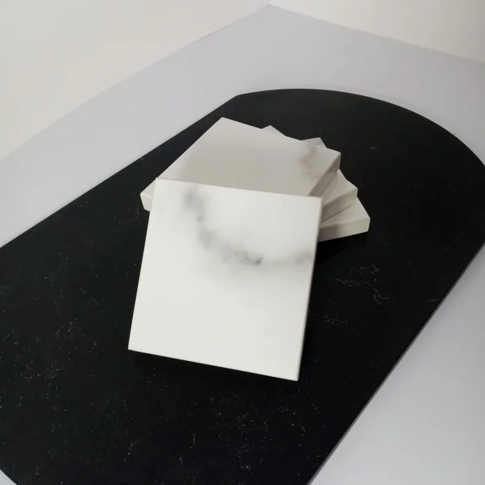 Zarif Porselen 4lü Bardak Altlığı