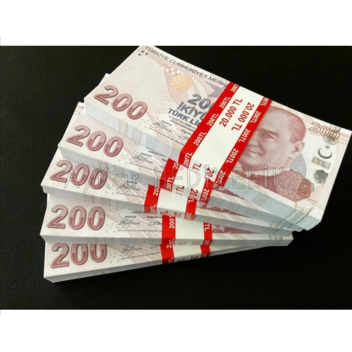 300 ADET Geçersiz 200 TL DİZİ FİLM DÜĞÜN ÇEKİMLERİ İÇİN PARALAR