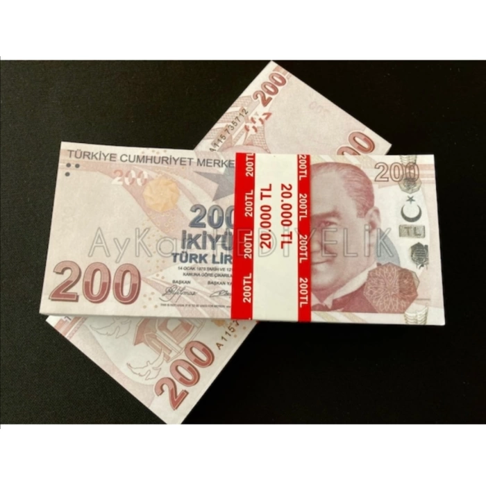 300 ADET Geçersiz 200 TL DİZİ FİLM DÜĞÜN ÇEKİMLERİ İÇİN PARALAR