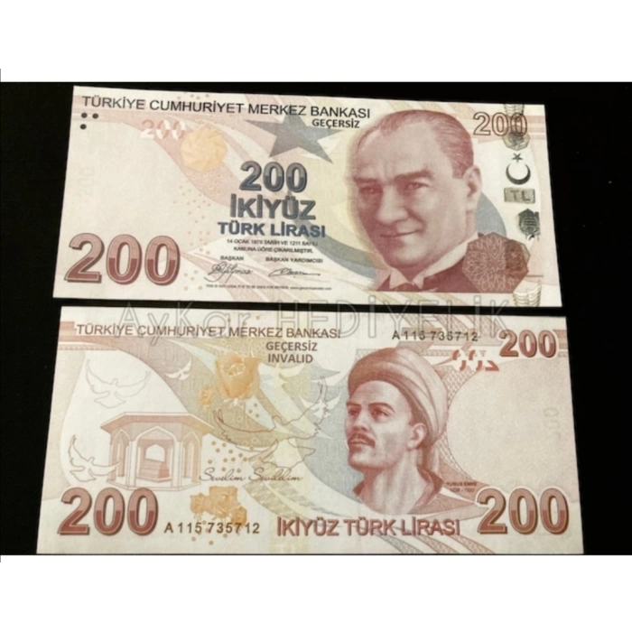 300 ADET Geçersiz 200 TL DİZİ FİLM DÜĞÜN ÇEKİMLERİ İÇİN PARALAR