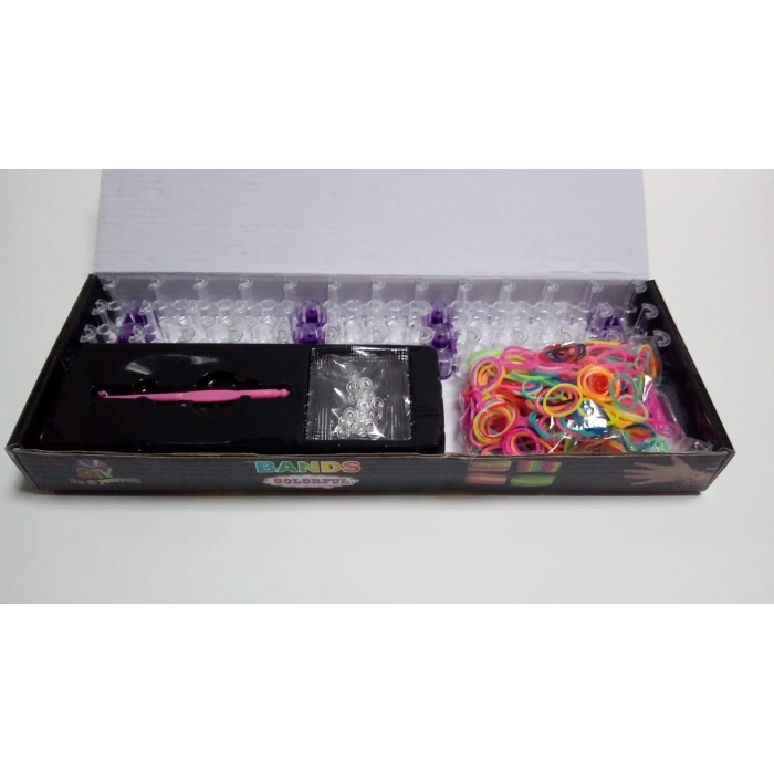 Rengarenk Bileklik Yapma Seti Rainbow Loom Bands