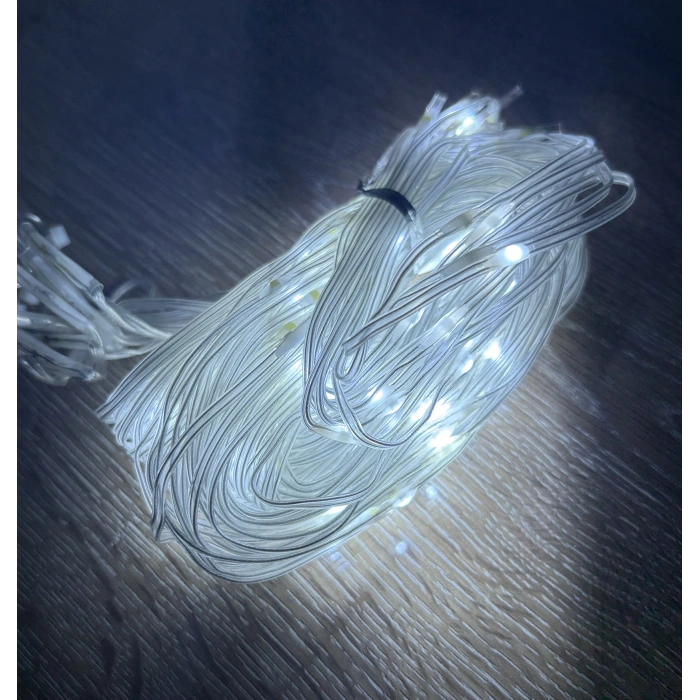 2x2 Perde 192 LED Beyaz Işık - 8 Fonksiyonlu