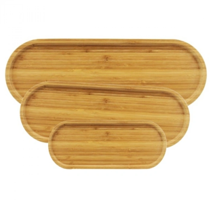 3lü Oval Sunum Tabağı Seti