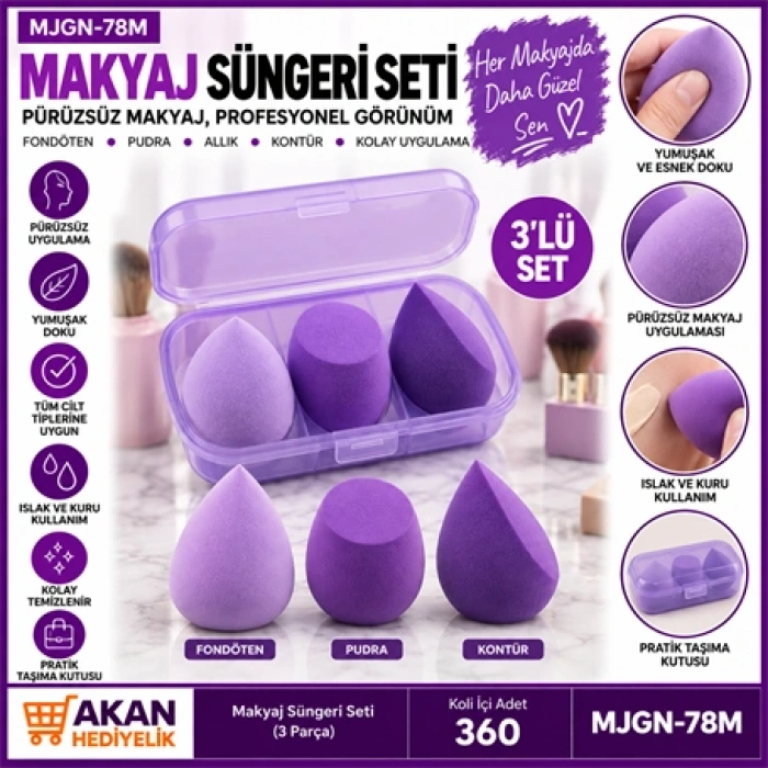 3LÜ SATANDLI ARMUT SÜNGER MOR