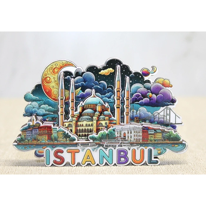 Ahşap İstanbul Temalı Magnet Alk4599
