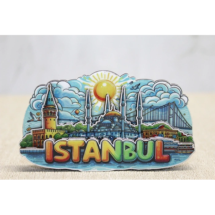 Ahşap İstanbul Temalı Magnet Alk4601