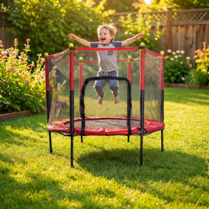 Fileli 140 cm Büyük Boy Trambolin