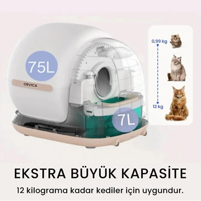 HD Kameralı Akıllı Kedi Tuvaleti