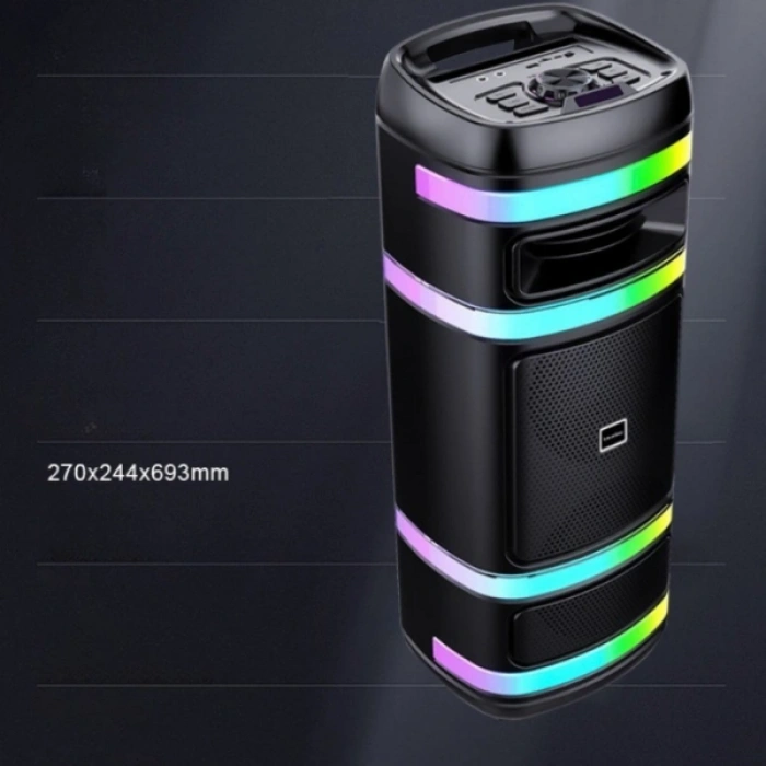 Kablosuz Mikrofonlu Hoparlör - Party Box Speaker