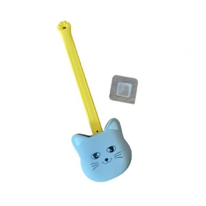 Kedi Tasarımlı Ergonomik Tuvalet Fırçası