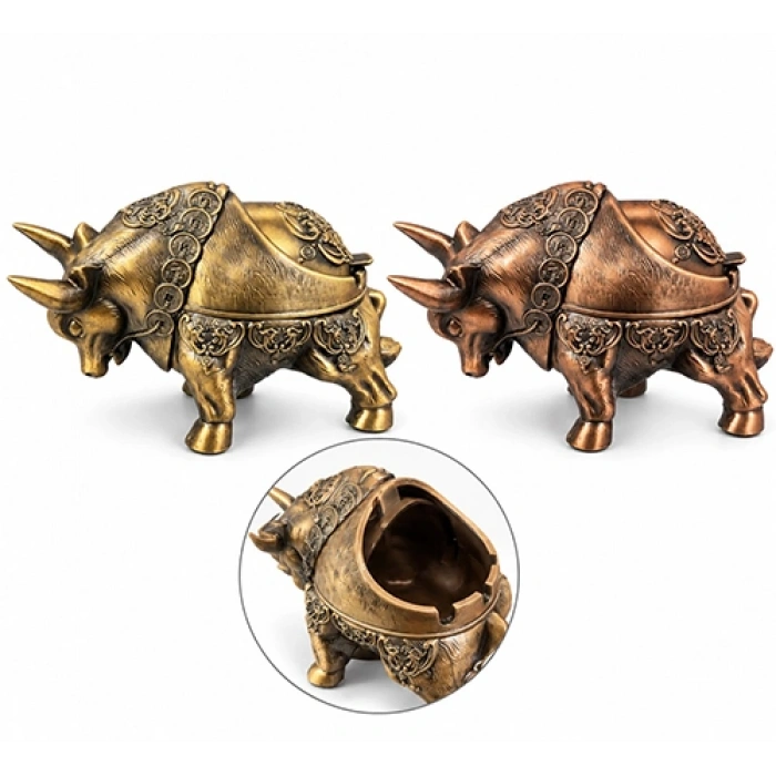 Metal Boğa Tasarımı Küllük Alk6400