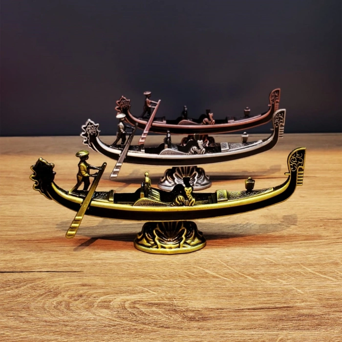 Metal Dekoratif Venedik Kayık