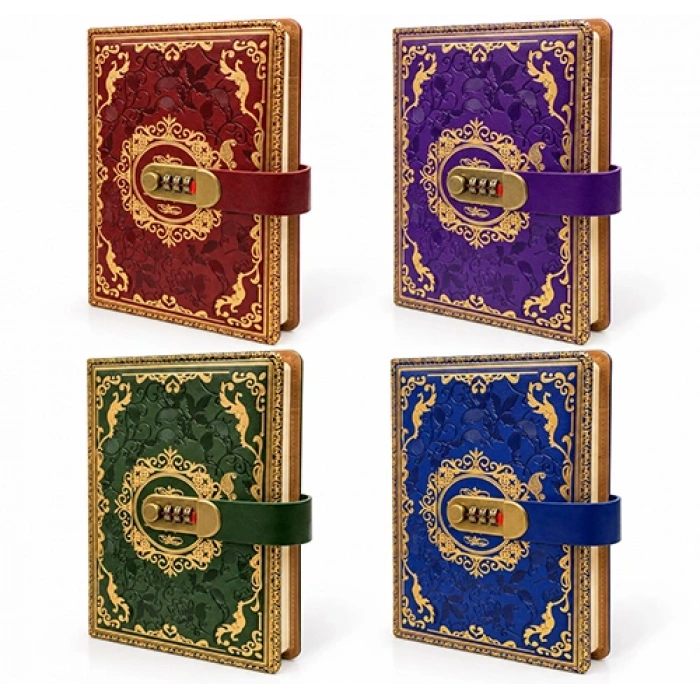 Özel Tasarım Şifreli Deri Defter  Alk3953