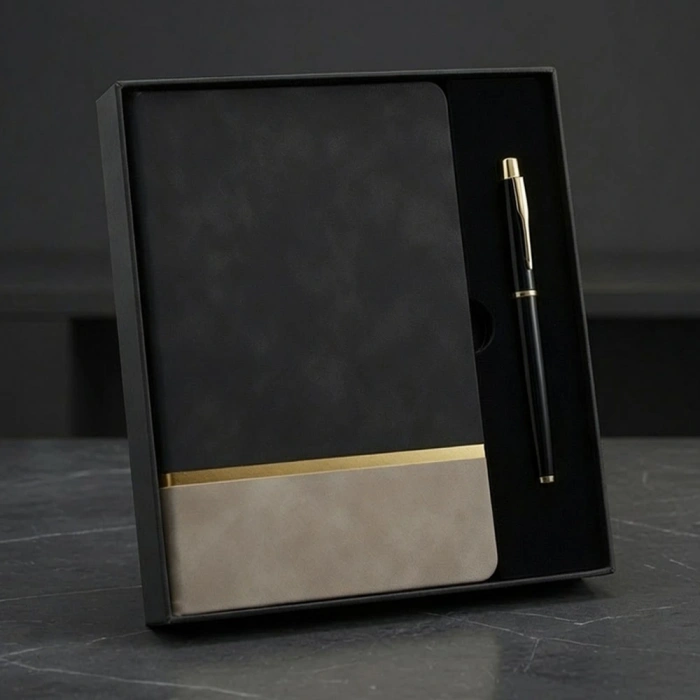Toptan Defter Ve Kalem Kutulu Siyah Set