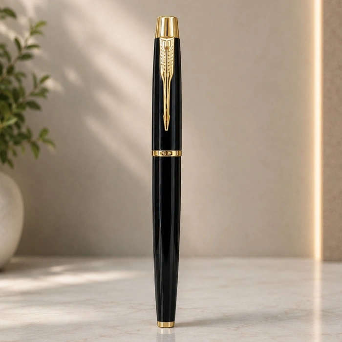 Toptan Metal Siyah Gold Kalem