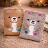 Toptan Sevimli Peluş Çizgili Defter