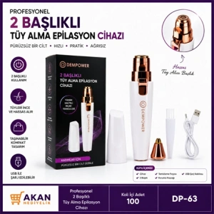 2 BAŞLIKLI PROFESYONEL TÜY ALMA CİHAZI