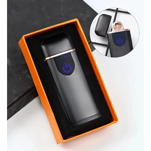E - 2 USB Şarjlı Elektronik Çakmak - Siyah