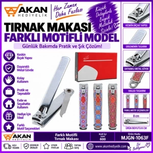 Halka Desenli Profesyonel Tırnak Makası 8CM