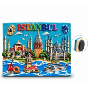 İstanbul Temalı Polyester Magnet Alk5874