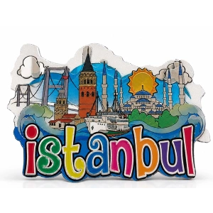 İstanbul Temalı Silikon Buzdolapı Süsü Magnet Alk5942