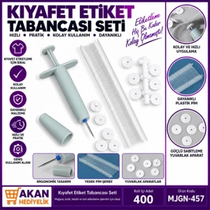Kıyafet Yorgan Etiket Tabancası Seti