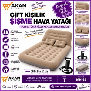 Konforlu Kamp Yatağı Çift Kişilik Şişme Hava Yatağı