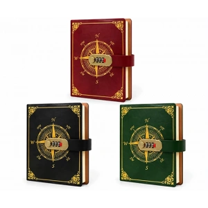 Özel Tasarım Şifreli Deri Defter  Alk3952