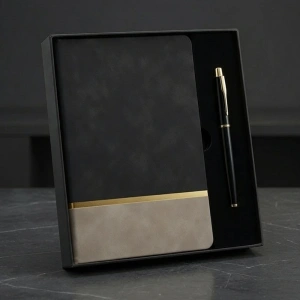 Toptan Defter Ve Kalem Kutulu Siyah Set