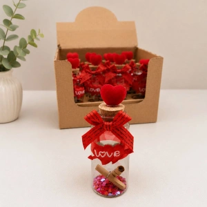 Toptan Love Kalpli Dilek Şişesi