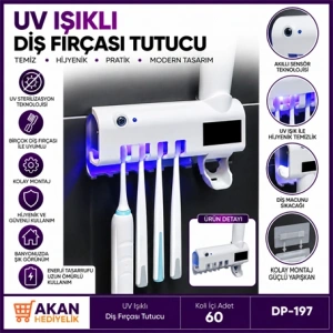 UV Işıklı Diş Fırçası Tutucu