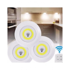 Uzaktan Kumandalı 3 Lü Spot Led Lamba Kablosuz Pilli Işıldak