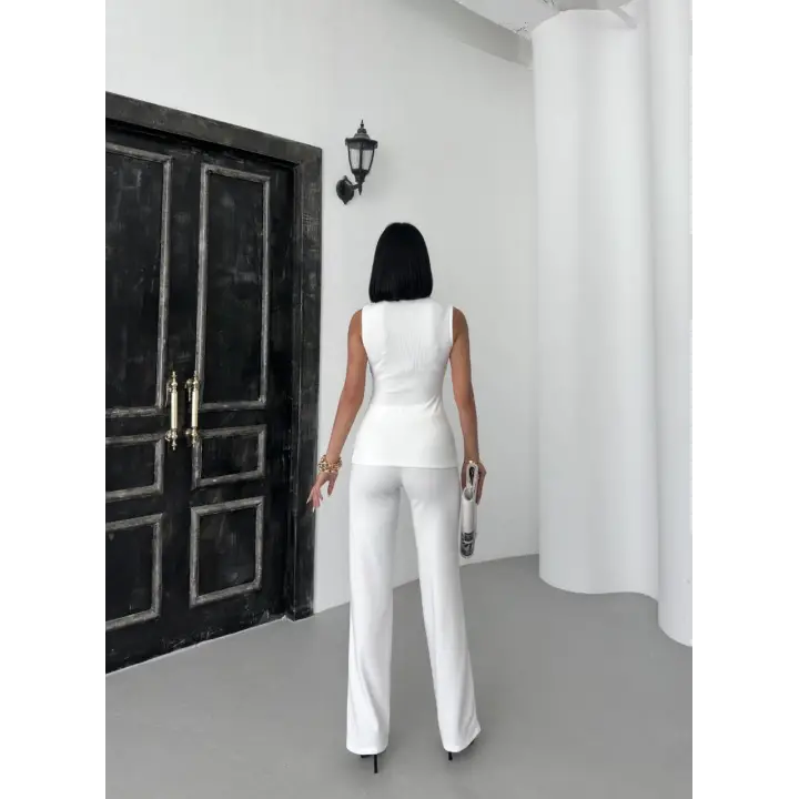 Ottoman Güneş Düğmeli Pantolon Takım