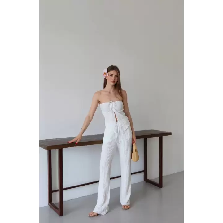 Straplez Büzgü Gofre Takım