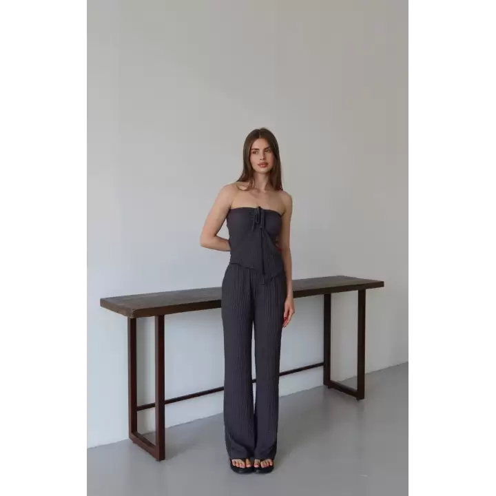 Straplez Büzgü Gofre Takım