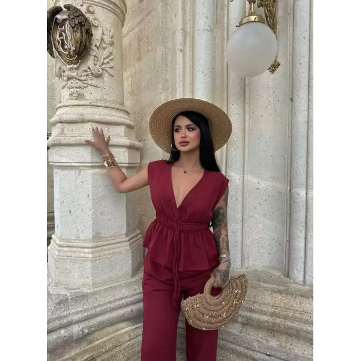Elina Dokulu Keten Takım