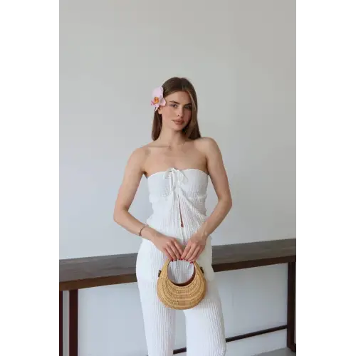 Straplez Büzgü Gofre Takım