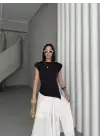 Asimetrik Vatkalı Bluz