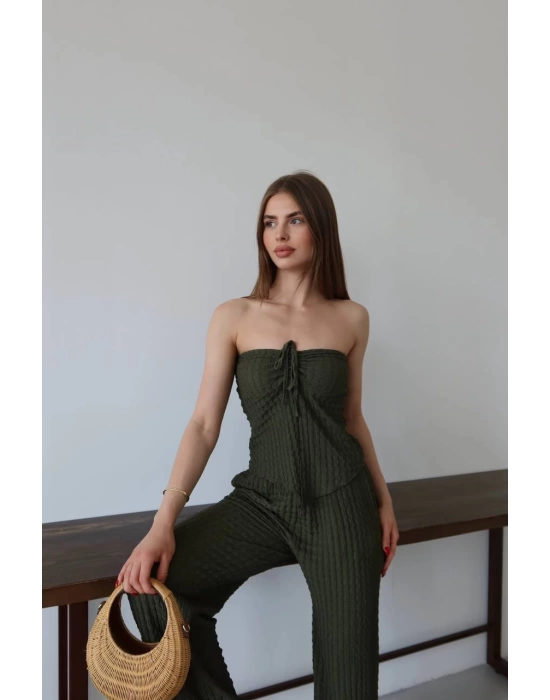 Straplez Büzgü Gofre Takım