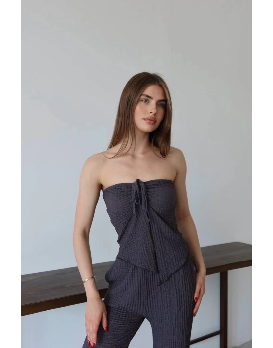 Straplez Büzgü Gofre Takım