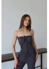 Straplez Büzgü Gofre Takım