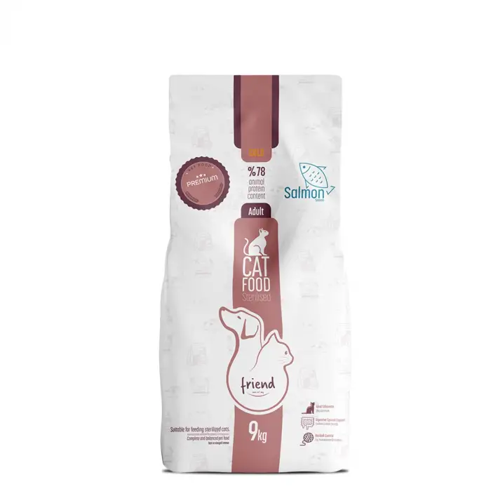 Friend Gold Kısırlaştırılmış Kedi Maması Somonlu 9 KG