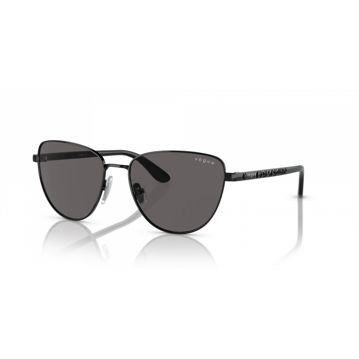 Vogue Kadın Güneş Gözlüğü - Cat-eye Form Siyah Metal Çerçeve Gri Cam 0VO4286S