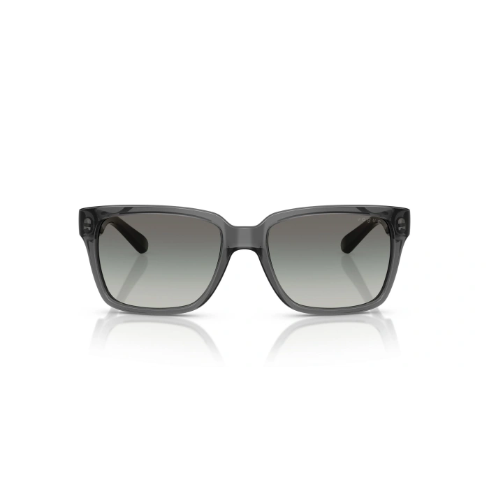 Vogue Kadın Güneş Gözlüğü - Dikdörtgen Form Şeffaf Çerçeve Füme/Gri Cam (UV400) 0VO5648SI