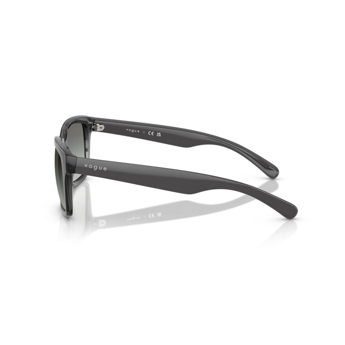 Vogue Kadın Güneş Gözlüğü - Dikdörtgen Form Şeffaf Çerçeve Füme/Gri Cam (UV400) 0VO5648SI