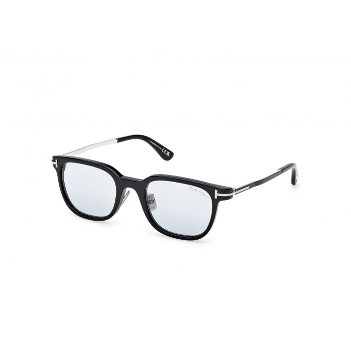 Tom Ford Unisex Güneş Gözlüğü - Kare Form Siyah Çerçeve Mavi Cam (UV400) FT1233