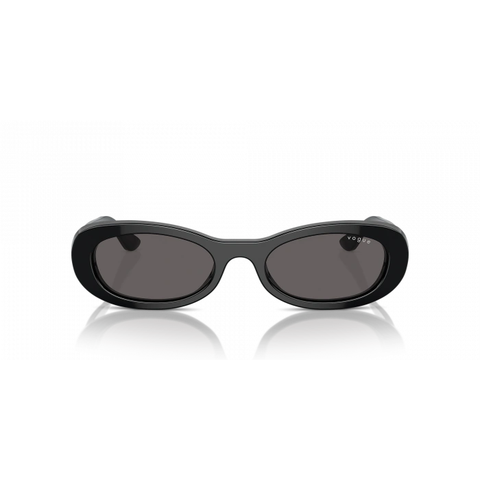 Vogue Unisex Güneş Gözlüğü - Oval Form Siyah Kemik Çerçeve Füme Cam 0VO5582S