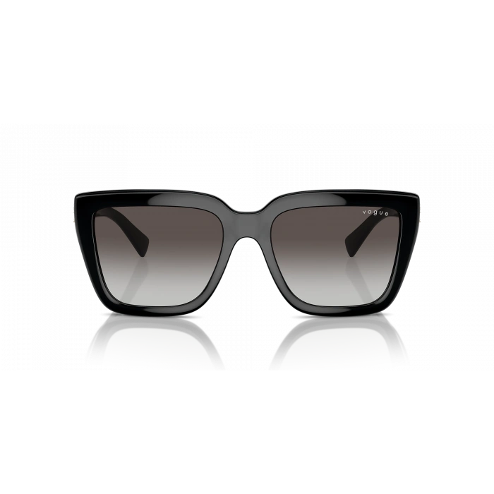 Vogue Kadın Güneş Gözlüğü - Butterfly Form Siyah Kemik Çerçeve Gri Degrade Cam 0VO5575SB