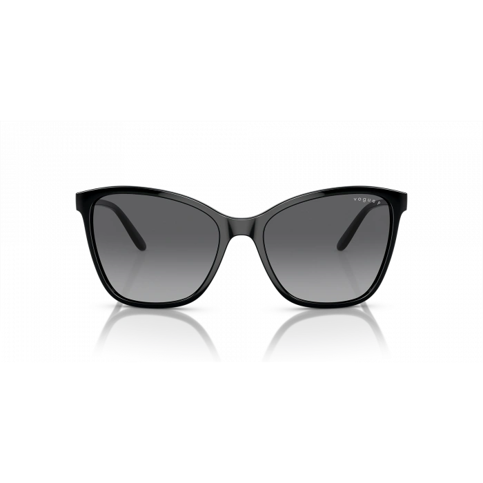 Vogue Kadın Güneş Gözlüğü - Cat-eye Form Siyah Kemik Çerçeve Gri Polarize Cam 0VO5520S